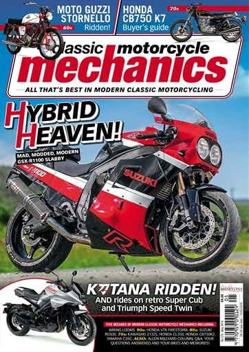 Classic Motorcycle Mechanics, May 2019: All that's Best in Modern Classic Motorbikes - Suzuki GSX-R1100 Slabby, Suzuki Katana, Super Cub, Triumph Speed Twin, Moto Guzzi Stornello, Honda CB750 K7.
