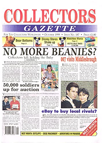 Collectors Gazette magazine, Number 187, October 1999 - For Toy Collectors Worldwide