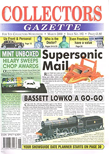 Collectors Gazette magazine, Number 192, March 2000 - For Toy Collectors Worldwide