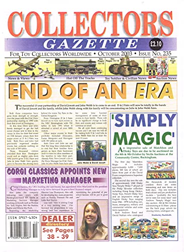 Collectors Gazette magazine, Number 235, October 2003 - For Toy Collectors Worldwide