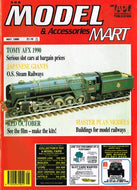 Model and Accessories Mart, May 1990: Tomy AFX 1990, Japanese OS Steam Railways, The Hunt for Red Octobers, Master plan models.