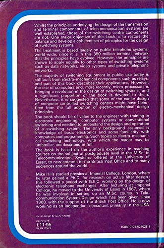 Telecommunications Switching Principles (v. 2) (Telecommunications Systems Design)