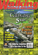 Walking World Ireland magazine, No 29, 1999 Annual: Celebrating 5 Years, 1999 events list, walking festivals, Rathlin Island, Ben Nevis, The Burren Way, Cavan Way, Leitrim Way