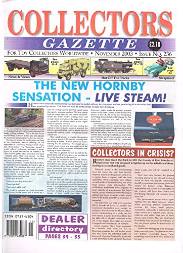 Collectors Gazette magazine, Number 236, November 2003 - For Toy Collectors Worldwide