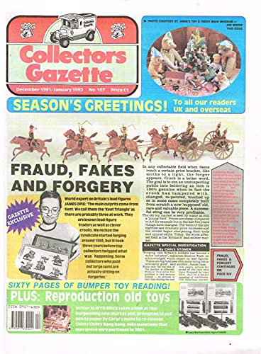 Collectors Gazette magazine, Number 107, December 1991/January 1992