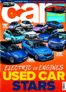 Car Magazine (UK), May 2023, Issue 730: Used Electric vs Engines, Kia EV9, Tesla Model 3, BMW M2, Range Rover Velar, Porsche Taycan, VW ID3, Golf GTI, Fiat Abarth 595, Honda E, Lamborghini Revuelto
