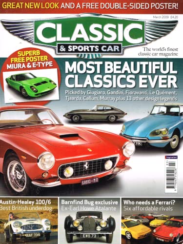 Classic and Sports Car magazine, March 2009: Most Beautiful Classics Ever