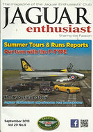Jaguar Enthusiast magazine, September 2013, Vol 29, No 9 - The Magazine of the Jaguar Enthusiasts' Club - Sharing the Passion