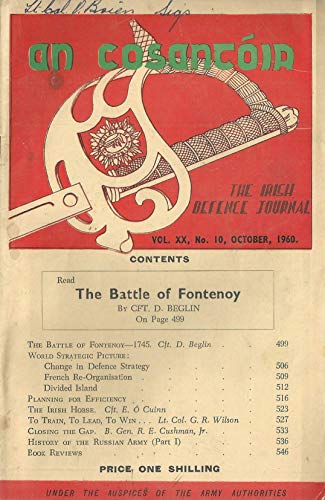 An Cosantóir - Vol XX (10), No 10, October 1960 - The Irish Defence Journal