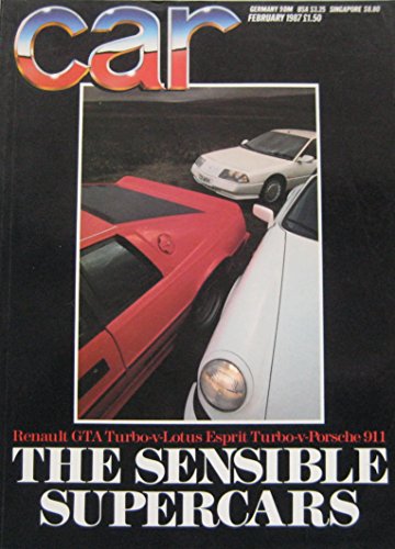 CAR magazine 02/1987 featuring Renault Alpine GTA, Lotus Esprit, Lancia, Porsche, Honda