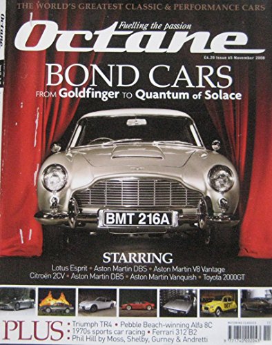 Octane magazine back issue 11/2008 No 65 featuring Bond cars, Ferrari, Triumph TR4