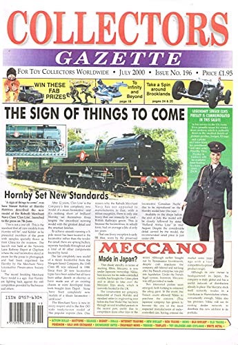 Collectors Gazette magazine, Number 196, July 2000 - For Toy Collectors Worldwide