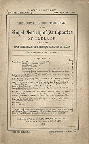 The Journal of the Royal Society of Antiquaries of Ireland - Part 1, Vol. 1, Fifth Series, First Quarter, March 1890