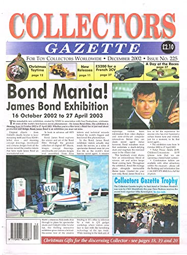 Collectors Gazette magazine, Number 225, December 2002 - For Toy Collectors Worldwide
