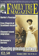 Family Tree Magazine, October 2002, Volume 18, Number 12