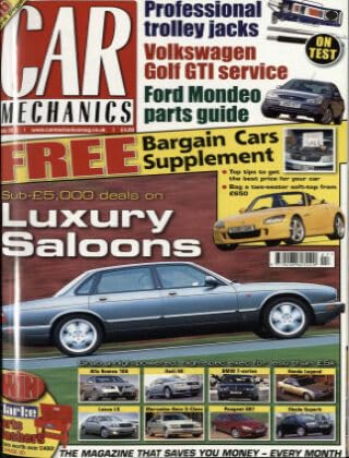 Car Mechanics magazine, July 2011: luxury saloons, Jaguar XJ, Volkswagen Golf Gti, Ford Mondeo parts