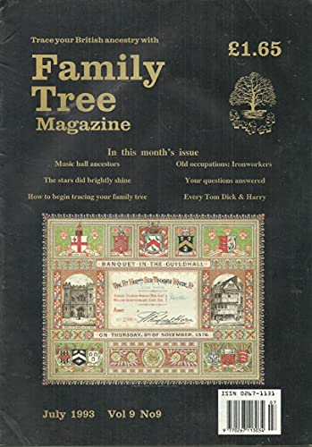 Family Tree Magazine, July 1993, Volume 9, Number 9