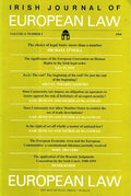 Irish Journal of European Law Vol 3 No 1 1994