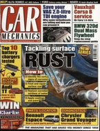 Car Mechanics magazine, September 2013: surface rust, Renault Espace parts, Chrysler Grand Voyager 2.8 CRD diagnostics, BMW 320d dual mass flywheel