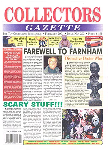 Collectors Gazette magazine, Number 203, February 2001 - For Toy Collectors Worldwide
