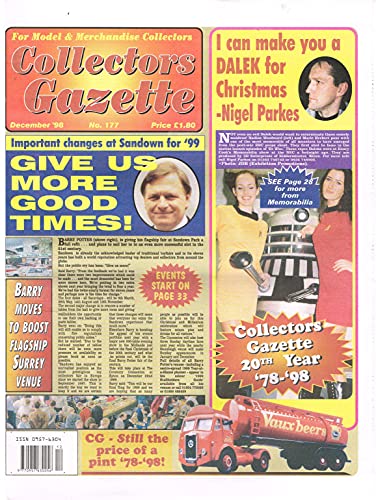 Collectors Gazette magazine, Number 177, December 1998