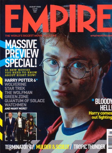 Empire Magazine Issue 230, August 2008. Masive Preview Special - includes Harry Potter and the Big Preview Mulder & Scully The Mummy 3 Tina Fey Lost Boys 2