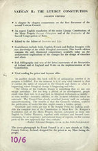 Load image into Gallery viewer, Vatican II: The Liturgy Constitution
