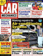Car Mechanics magazine, August 2018: aur-conditioning repairs, Toyota Prius II diagnostics, Vauxhall Zafira rust trap, Daewoo Matiz cambelt, Mercedes E-Class W211 parts, Hyundai i20, Fiat 500