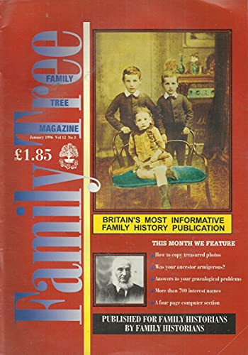 Family Tree Magazine, January 1996, Volume 12, Number 3