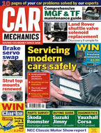Car Mechanics magazine, January 2018: safe servicing, Land Rover Discovery II shuttle valve solenoid, MGF and TF, Skooda Roomster, Suzuki Jimny, Vauxhall Corsa diagnostics, NEC Classic