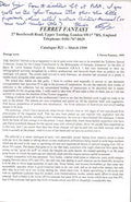 Ferret Fantasy - Catalogue R21, March 1999