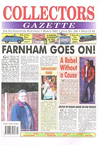Collectors Gazette magazine, Number 204, March 2001 - For Toy Collectors Worldwide