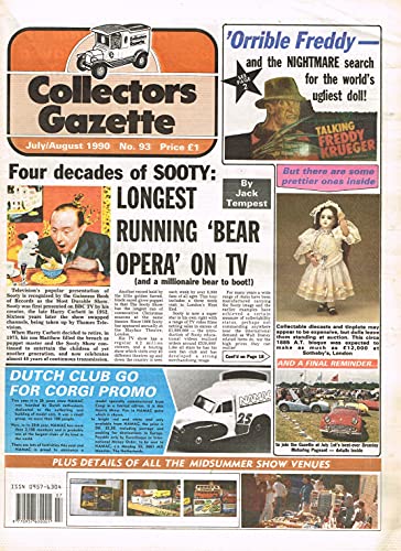 Collectors Gazette magazine, Number 93, July/August 1990