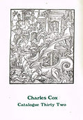 Charles Cox Rare Books - Catalogue Thirty Two (32), Winter 1986-7