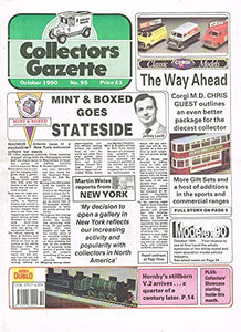 Collectors Gazette magazine, Number 95, October 1990
