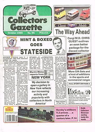 Collectors Gazette magazine, Number 95, October 1990
