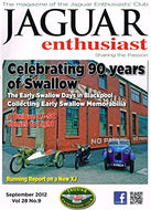 Jaguar Enthusiast magazine, September 2012, Vol 28, No 9 - The Magazine of the Jaguar Enthusiasts' Club - Sharing the Passion