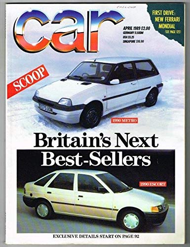 Car Magazine April 1989 MBox1303 1990 Metro - 1990 Escort
