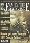 Family Tree Magazine, November 2002, Volume 19, Number 1