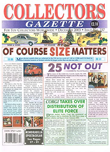 Collectors Gazette magazine, Number 237, December 2003 - For Toy Collectors Worldwide