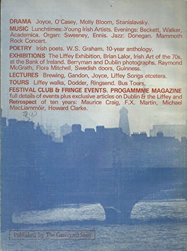 Dublin Arts Festival 1979 - Programme