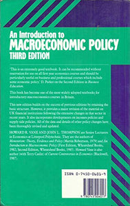 Introduction to Macroeconomic Policy
