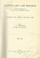 Lloyd's List Law Reports - Easter and Trinity Sittings, 1926, Vol 25