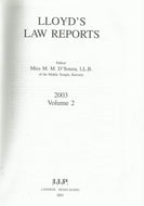 Lloyd's Law Reports - 2003, Volume 2