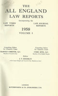 The All England Law Reports, 1958: Volume 1.