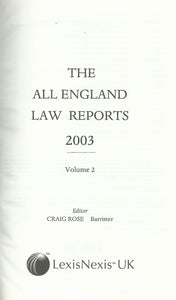The All England Law Reports 2003: Vol 2