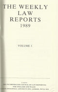 Weekly Law Reports 1989 Vol 1