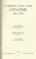 Current Law Case Citators 1947-1976