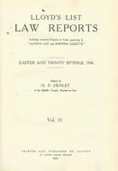 Lloyd's List Law Reports - Easter and Trinity Sittings, 1936, Vol 55