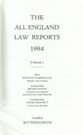 The All England Law Reports 1994, Volume 1